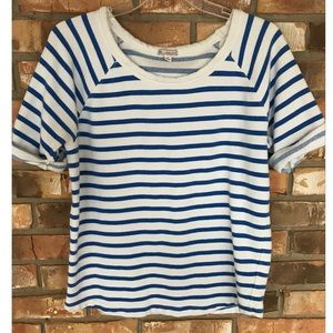 Gap Women’s Striped Short Sleeve Top     Small